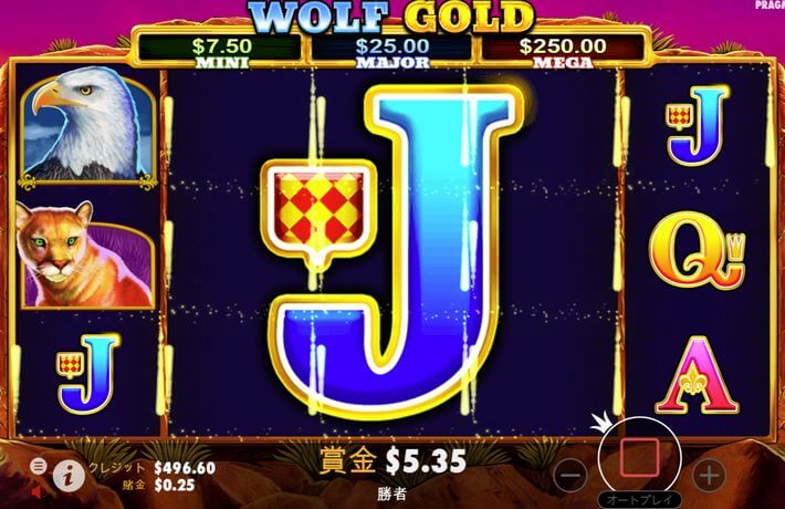 Wolf Goldのプレイ画像