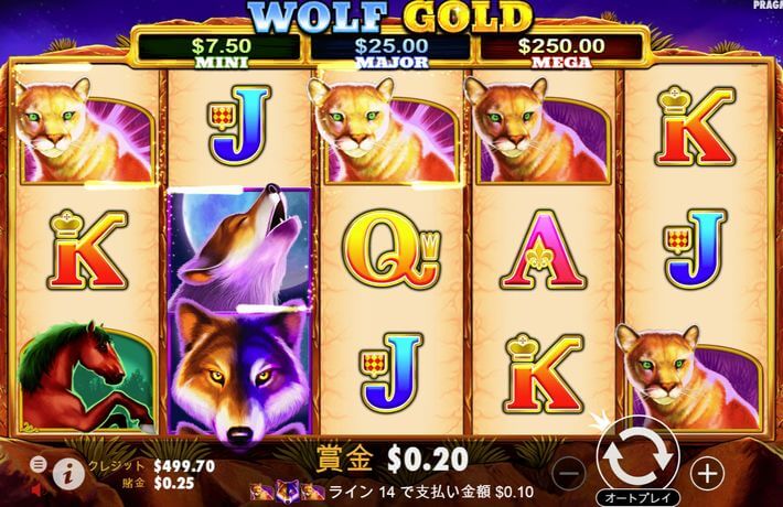 Wolf Goldのプレイ画像