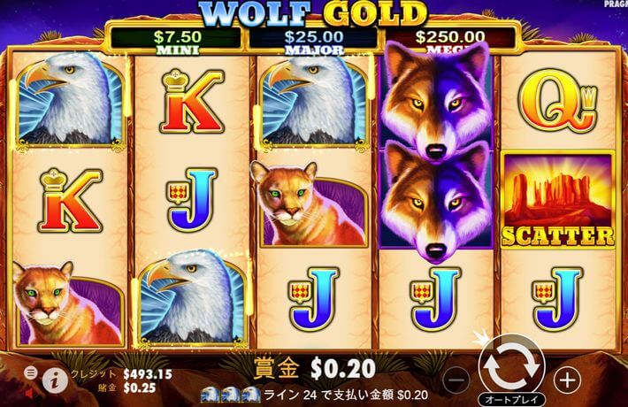 Wolf Goldのプレイ画像