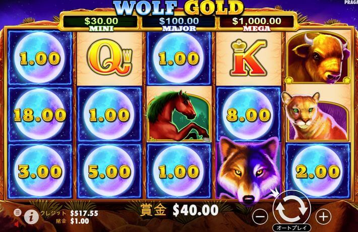 Wolf Goldのプレイ画像