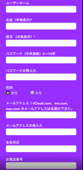 ラッキーベイビーカジノの登録方法の画像