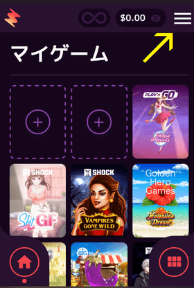 カジノミーの入金方法の画像