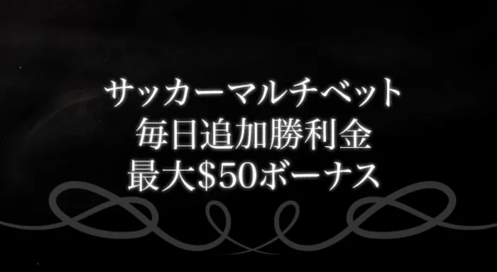 エースカジノのサッカーマルチ勝利ボーナス